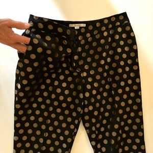 Black/gold polka dot pants from Boden